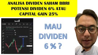 ANALISA SAHAM BBRI KALIAN PILIH MANA POTENSI DIVIDEN 6 ATAU CAPITAL GAIN 25 [upl. by Gill782]