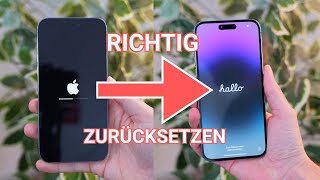 iPhone vor dem Verkauf zurücksetzen So gehts [upl. by Aisatsana789]