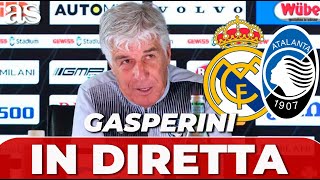 GASPERINI CONFERENZA STAMPA  REAL MADRID  ATALANTA  SUPERCOPPA EUROPEA [upl. by Eiten]