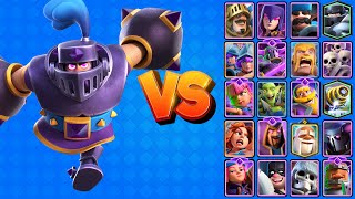 MEGACABALLERO EVOLUCIONADO vs TODAS LAS CARTAS TERRESTRES  Clash Royale [upl. by Murtagh448]