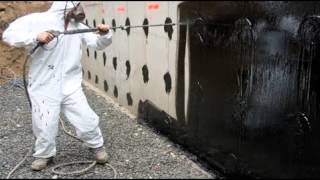 Sprayed Foundation Waterproofing [upl. by Schmitz]