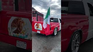 Mexican Flag Caravanas Truck Club 916 Chapter TrucksCarsampMiches Truck Meet [upl. by Yuria]