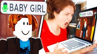 TROLLING A MOM in Roblox Doors Voice Chat [upl. by Rana]