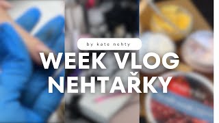 NAIL VLOG 4 týden nehtařky 💅🏻 postupy tvoření unboxingy Nail Camp a překvapenííí  Kate nehty [upl. by Idolla]