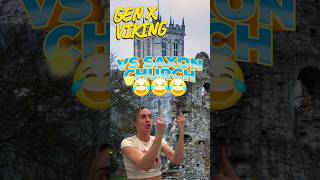 Epic Showdown Gen X Viking vs Anglo Saxon Church 😲⚔️😂 Subscribe Now 😄 memes Shorts [upl. by Naves]