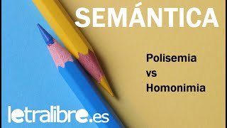 Polisemia vs homonimia  Semántica Lengua Española [upl. by Lissi]