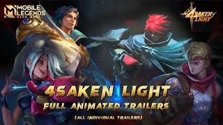 4saken Light Full story Mobile Legends All individual trailers [upl. by Immaj144]