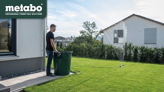 Metabo 18 Volt AkkuTauch und Regenfasspumpe TPF 18 LTX 2200 [upl. by Volpe]