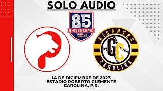 Ponce vs Carolina  Liga de Béisbol Profesional Roberto Clemente LBPRC  Serie Regular [upl. by Annairdua726]