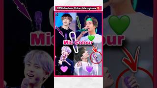 BTS Members Mic 🎤 Colour 👆  factsinhindi bts jungkook v kpopfactmedia [upl. by Maurilla169]