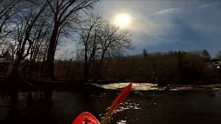 KAYAKING DURING THE ECLIPSE  CHUTES HUNTER 2024 [upl. by Alius738]