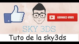 TUTO DE LA SKY3DS AVEC LE BOUTON BLEU COMMENT SA MARCHE [upl. by Letrice]