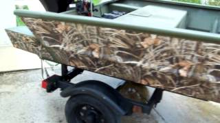 2007 FISHER ALLWELD DUCK HUNTING BOAT 25HP SUZUKI FOUR STROKE MOTOR [upl. by Elboa]