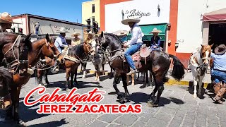 CABALGATA con TAMBORAZO en JEREZ ZACATECAS [upl. by Ezara611]