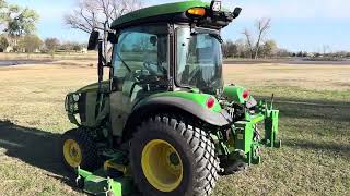 New John Deere 3046R with 72D midmount mower walk around video [upl. by Yrhcaz]