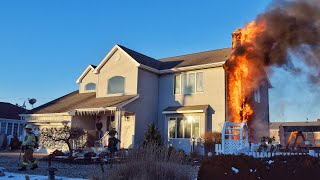 PRE ARRIVAL Working Structure Fire Toms River NJ 12124 [upl. by Glenden246]