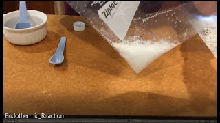 Endothermic Reaction with Baking Soda and Vinegar [upl. by Llerrem424]