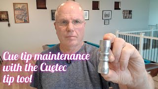 Pool cue tip maintenance with the Cuetec tip tool [upl. by Seyah125]