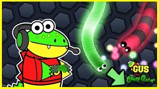 Slither io Lets Play Snake Vs Snake [upl. by Ahsinaw839]