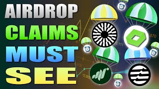 🔥 Airdrop Claims That You MUST SEE 🔥 More than 8 Claims and Airdrop News 📣 [upl. by Epotimet]