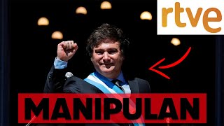 La televisión pública de España manipula los resultados del primer año de Javier Milei [upl. by Ettezus]