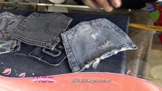 Veja como montar um porta treco feito com bolsos de calça jeans [upl. by Attenna671]