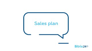 Free CRM  Sales plan  Bitrix24 CRM [upl. by Miun]