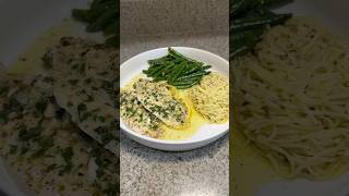 Garlic Butter Founder Filet Recipe easyrecipe dinnerideas foodtok fish pasta quickrecipes [upl. by Atinwahs965]