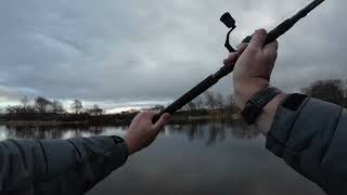 Spinning at Kinross Trout Fishery 29 12 23 [upl. by Sofko]