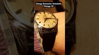 Omega Seamaster Vintage Swiss Automatic cal 552 ref 14700 Movado black leather strap [upl. by Laehctim]