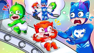 PJ Masks Turned into a Baby  But Catboy Became a Caring Person Catboys Life Story  PJ MASKS 2D [upl. by Alyekahs]