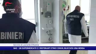 Operazione Nas Napoli chiusi un supermercato e due ristoranti [upl. by Tani]