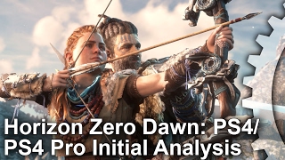 Horizon Zero Dawn Graphics Comparison PS4 vs PS4 Pro [upl. by Katrina]