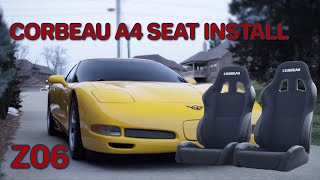 C5 Z06 Corvette  Corbeau A4 Seat INSTALL  S3 MAGAZINE [upl. by Aihsined905]