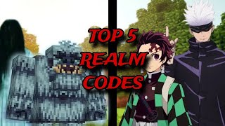 NEW TOP 5 BEST REALM CODES FOR MINECRAFT BEDROCK EDITION 121 [upl. by Yort]