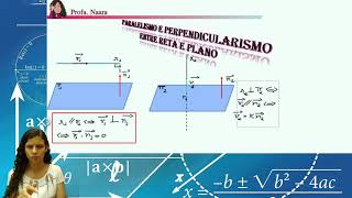 Reta paralela ou perpendicular ao plano [upl. by Naig]