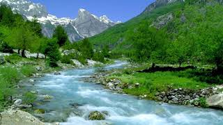 4k Mountain River flowing in Albania theth Relaxing River White Noise Nature Sounds for Sleeping [upl. by Zeeba]