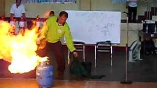 LPG Fire extinguishment [upl. by Miculek]