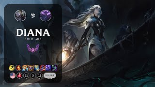 Diana Mid vs Kassadin  NA Master Patch 1324 [upl. by Sarah]