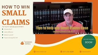 How to win a small claims court lawsuit [upl. by Okime]