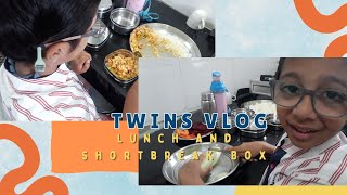 My Twins Lunch and ShortBreak BoxPart31anitakanti7722 [upl. by Adnamar380]