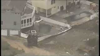 Hurricane Sandy aftermath  Raw video from Long Beach Island NJ [upl. by Amees]