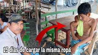 Q triste😥el caso d don Fredy llora al pedir ayuda para su sustento dic q vive como perro en la playa [upl. by Martsen]