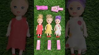 Bachonkishorts Dolls lipstick and barbie makeup [upl. by Dnaltiak]