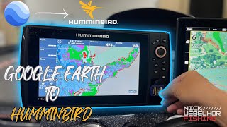 How to Transfer Waypoints from Google Earth to Humminbird Helix amp Solix [upl. by Wende]