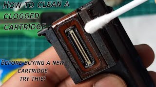 How to clean a clogged printer cartridge DIY printer cartridge [upl. by Leandra]