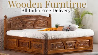 WOODEN FURNITURE  FREE ALL INDIA DELIVERY [upl. by Gabi865]