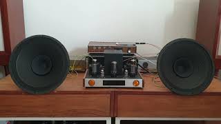 Sound test DIY SE Tube Ampli ‎feat 12quot Phillips FR AD1255M7 Alnico magnet Speaker metixfunix5534 [upl. by Ik247]