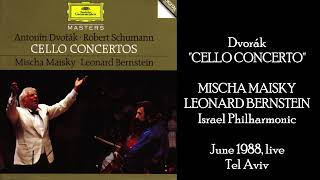 Dvořák Cello Concerto  Mischa Maisky Leonard Bernstein Israel Philharmonic Orchestra [upl. by Atronna532]