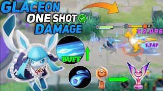 Glaceon New One Shot Damage Build For Icicle Spear Best Build Ever  Pokemon unite [upl. by Stesha]